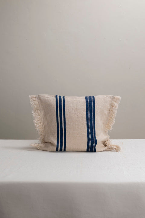 Putetrekk - The Indigo Stripe 44x44cm