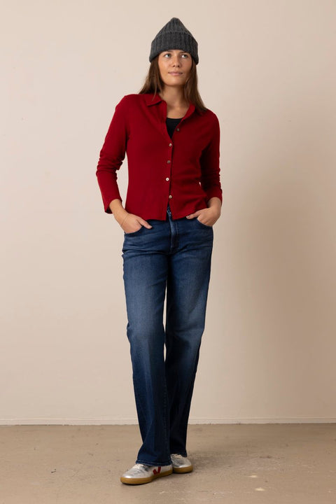 Cardigan - Elle Shirt Ruby