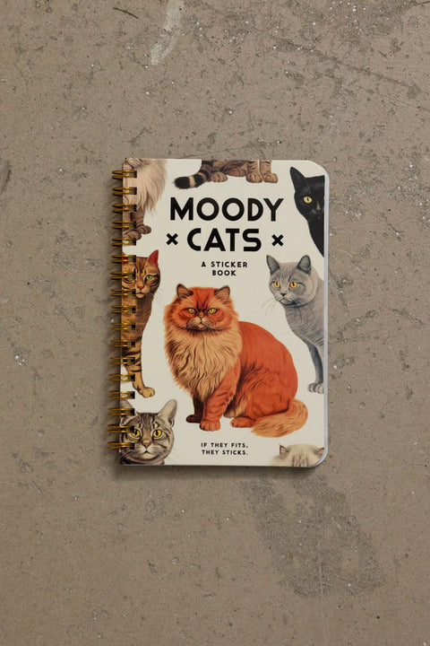 Klistremerkebok - Moody Cats Sticker Book