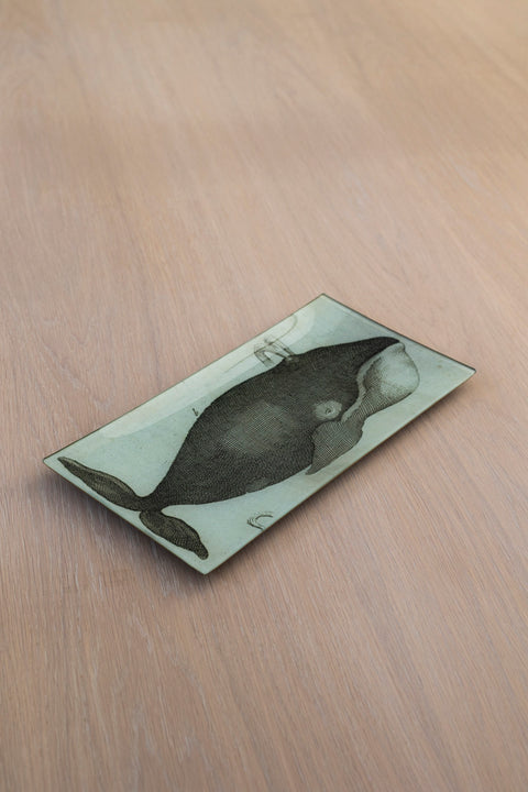 Glassfat - Decoupage Spouting Whale