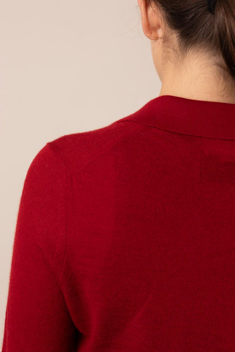 Cardigan - Elle Shirt Ruby