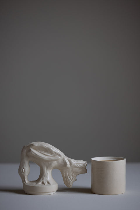 Duftlys Skulptur - Ivory Encensoir