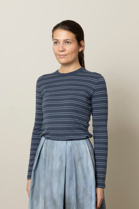Genser - Stripe L/S Azura Combo