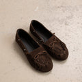Sko - Fringe Mocassin Dark Brown
