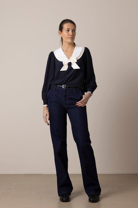 Bluse - Eimer Top Navy