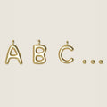 Anheng - Letter Charms L Plated