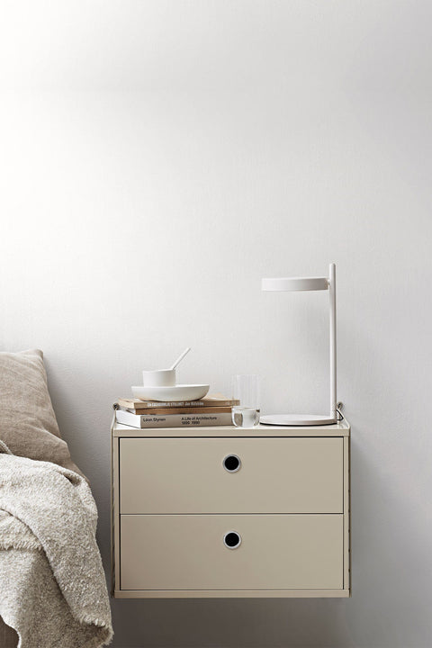 Skuffeseksjon - 2 Skuffer 58x30x42 Beige