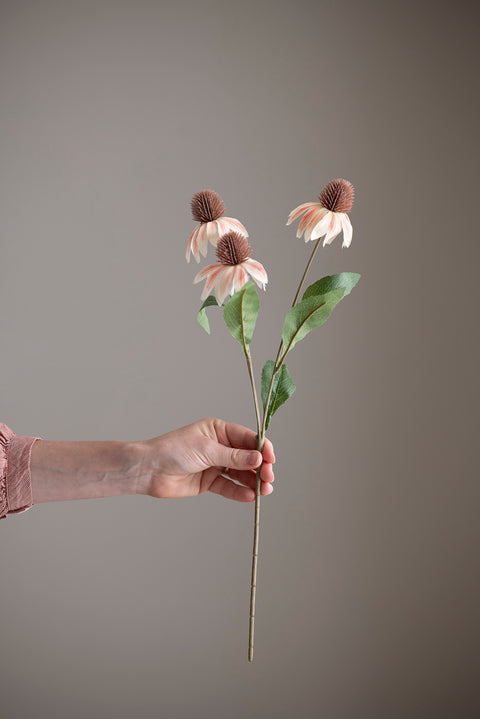 Blomst - Solhatt H48cm Fersken