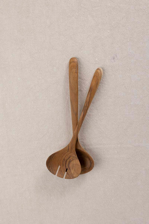 Salatbestikk - Ubehandlet Teak