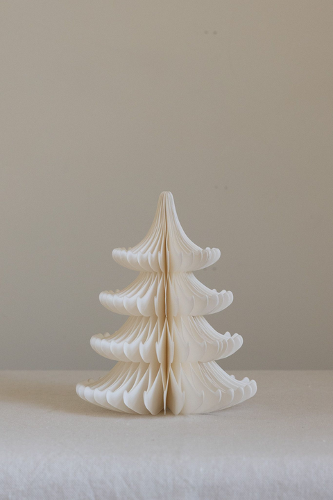 Julepynt - Honeycomb Tree Wilder H20cm Cream