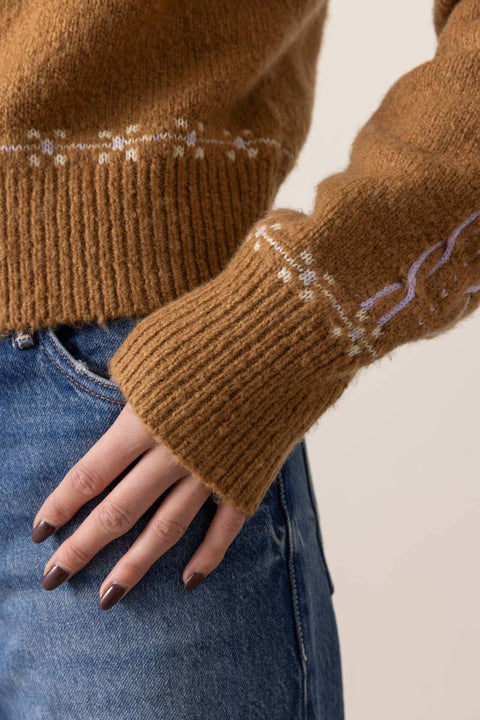 Cardigan - Cloud Chalet Cardigan Almond Combo