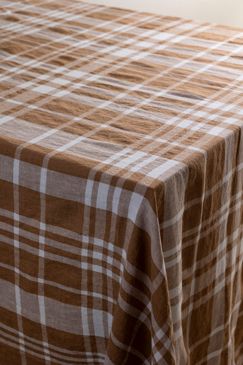 Duk - 160x350cm Coffee Checks