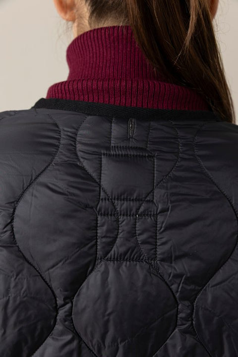 Jakke - Military Crew Neck Down Jacket Black