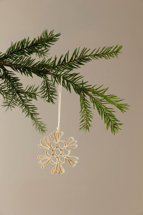 Juletrepynt - Quilled Snow 6pk