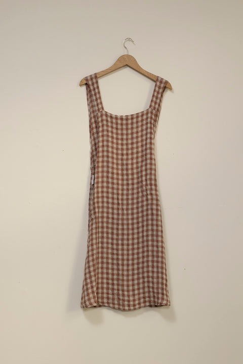 Forkle - Japanese Apron Cappuccino Gingham