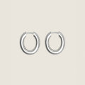 Øredobber - Chunky Hoop M Silver