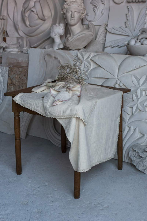 Duk - Pointelle 140x260cm Natural