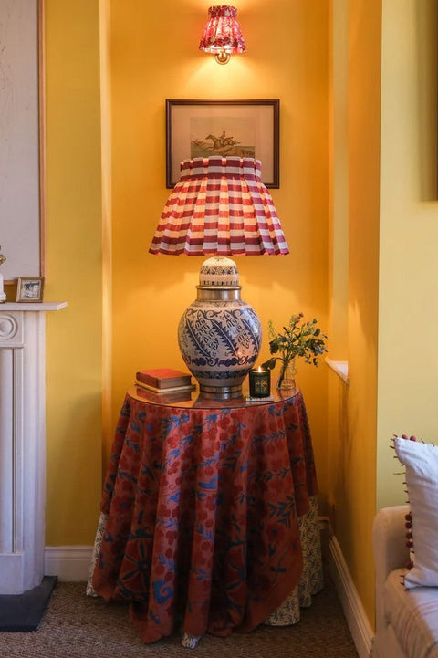 Lampeskjerm - Tangier Dia35cm Red Stripe