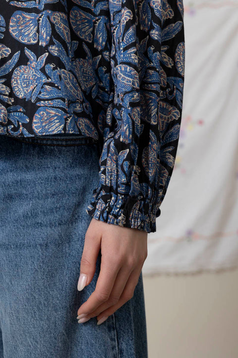 Bluse - Florelle LS Cotton Blouse Zinnia