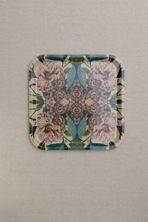 Brett - Peonies Square Birch Wood