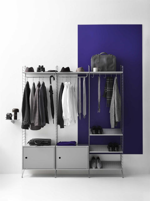 Skohylle - Metall 58x30 Sort