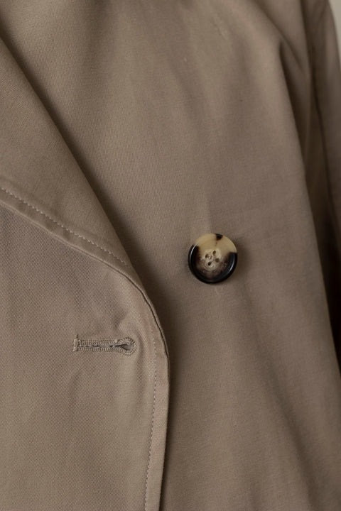 Jakke - Jamie Cropped Trench Khaki