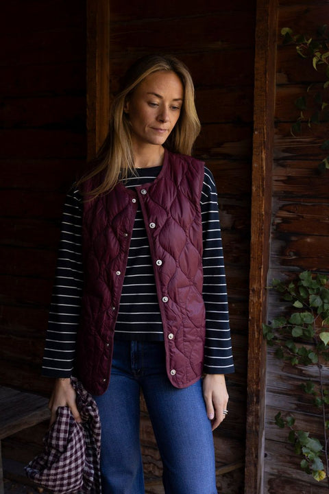 Vest - Military Crew Neck Down Vest Azuki