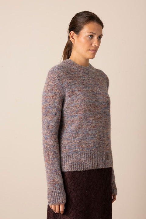 Genser - Marled Crew NK Cognac Combo