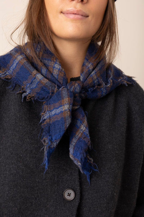 Skjerf - Reading Check Shadow Blue