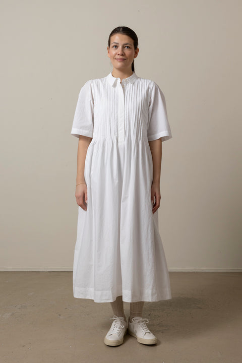 Kjole - Dot Shirtdress Optic White