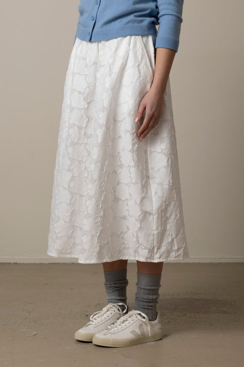 Skjørt - Skirt Laceflower White