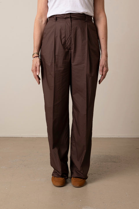 Bukse - Axel Popeline Fermo Brown