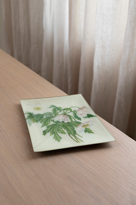 Glassfat - Decoupage Wood Anemone