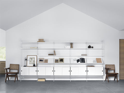 Skap - Skyvedører 78x20x37 Hvit