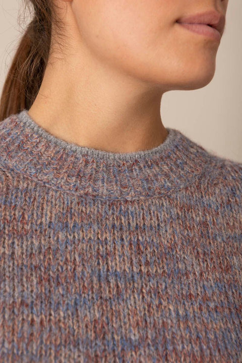 Genser - Marled Crew NK Cognac Combo