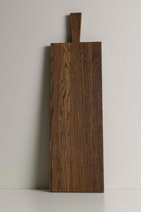 Skjærebrett - Langt 21x80cm Mørk Oljet Eik