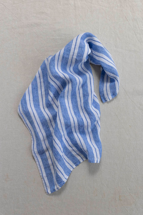Kjøkkenhåndkle - Large Blue Stripes