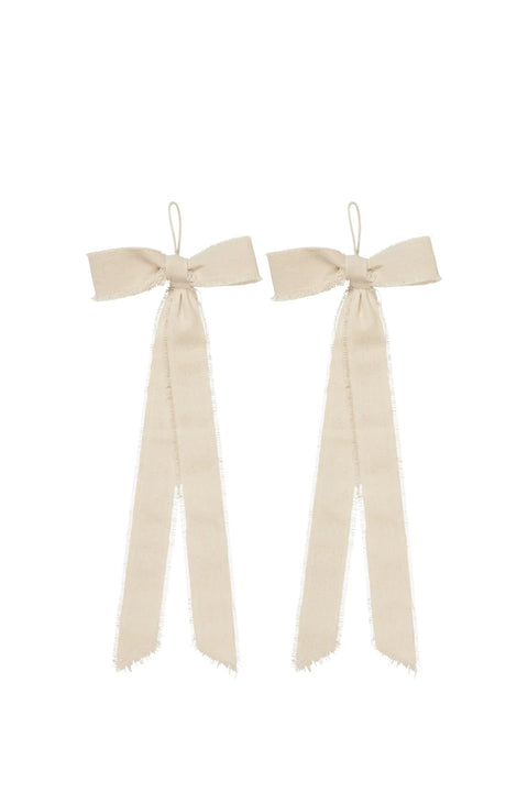 Julepynt - Bow Decoration 2pk Natural