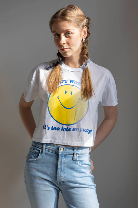 T-skjorte - The Grab Back Crop Tee Dont Worry