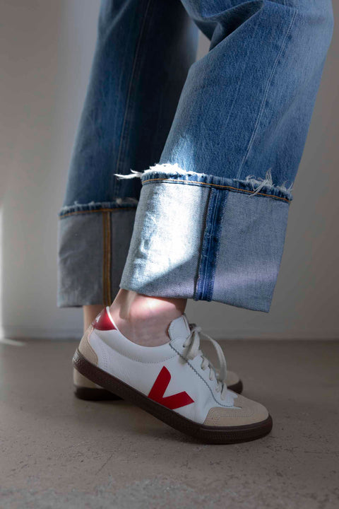 Sneakers - Volley O.T Leather White Pekin Bark