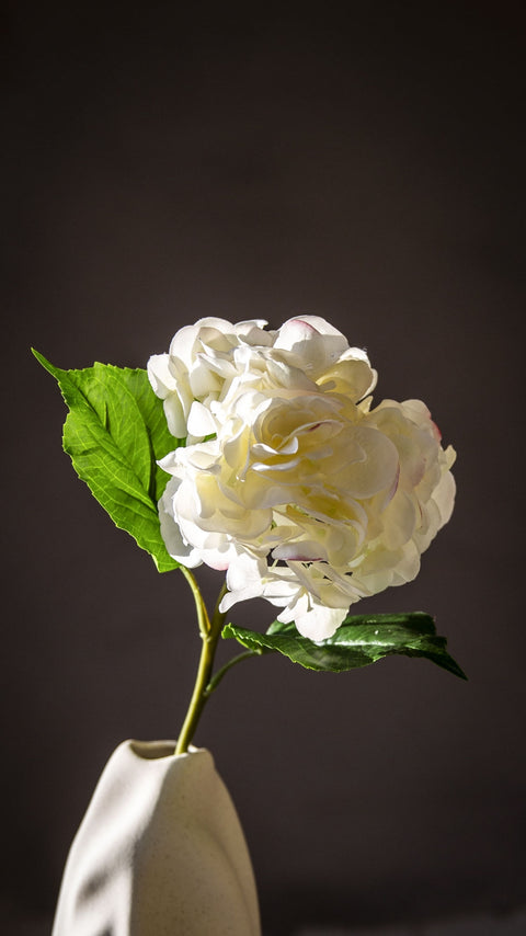Blomst - Hortensia H55cm Hvit