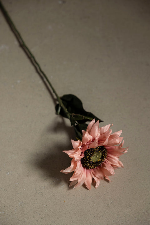 Blomst  - Solsikke 60cm Rosa