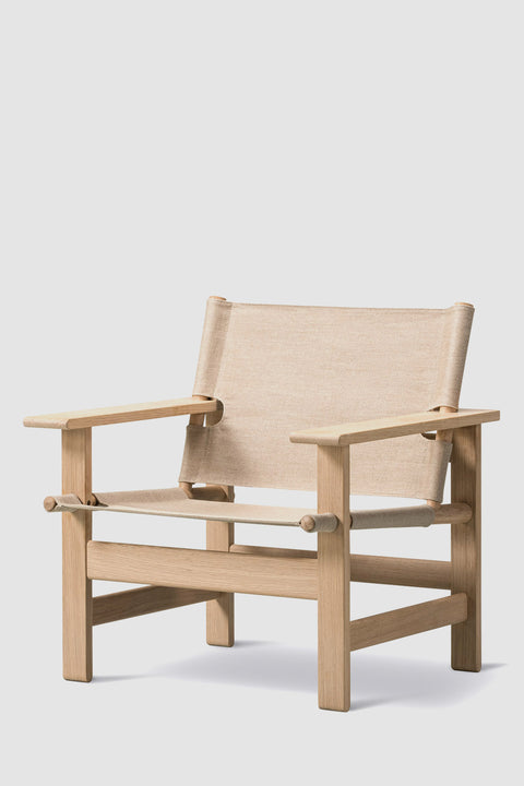 Loungestol | The Canvas Chair 2031 Såpet Eik / Naturfarget Canvas