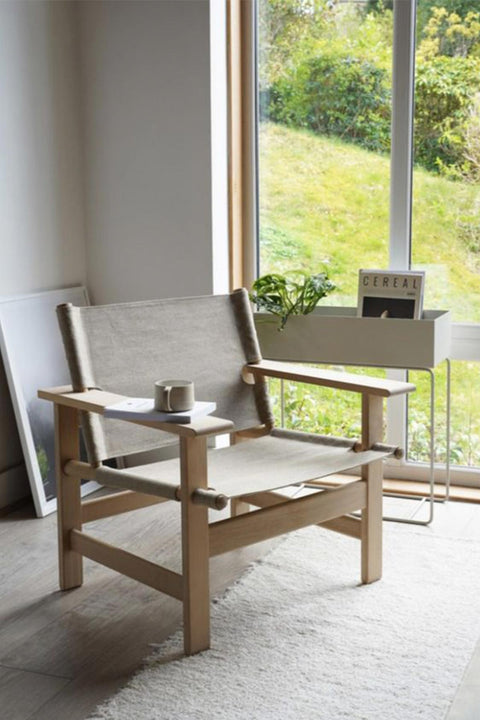 Loungestol | The Canvas Chair 2031 Såpet Eik / Naturfarget Canvas