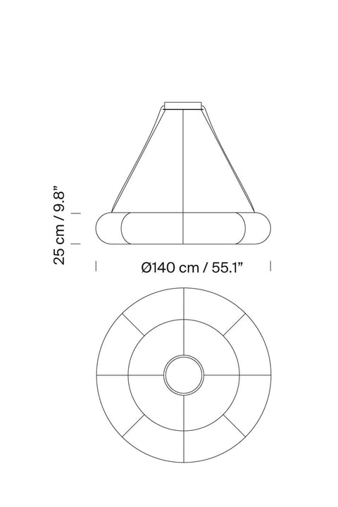 Taklampe - Tekio Circular P8