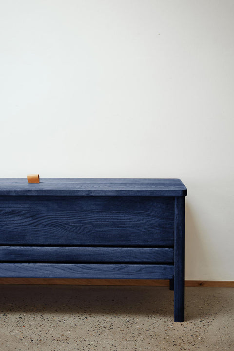 Benk | A Line Storage Bench 111 Indigo Blue