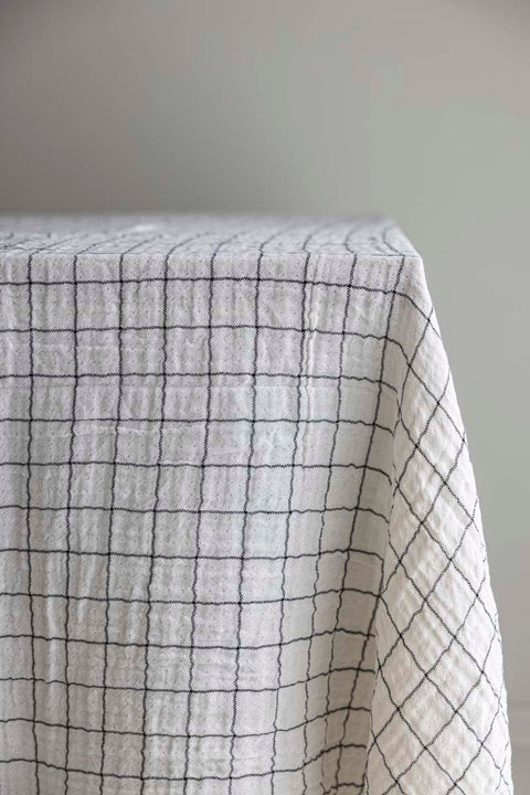 Duk - Elsa 220x140cm Hvit/Sort