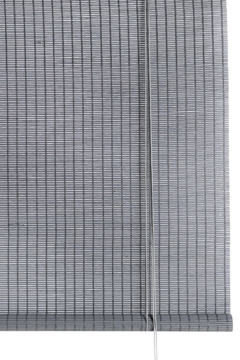 Rullegardin - 100x160cm Stålgrå Bambus