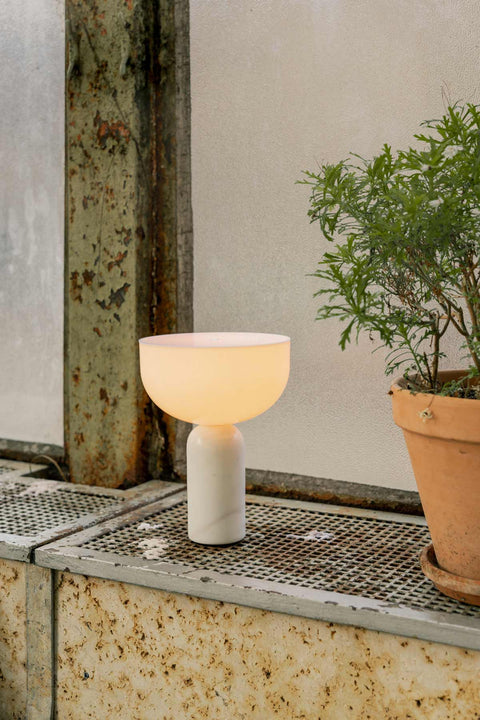 Bordlampe | Kizu Portable Hvit Marmor