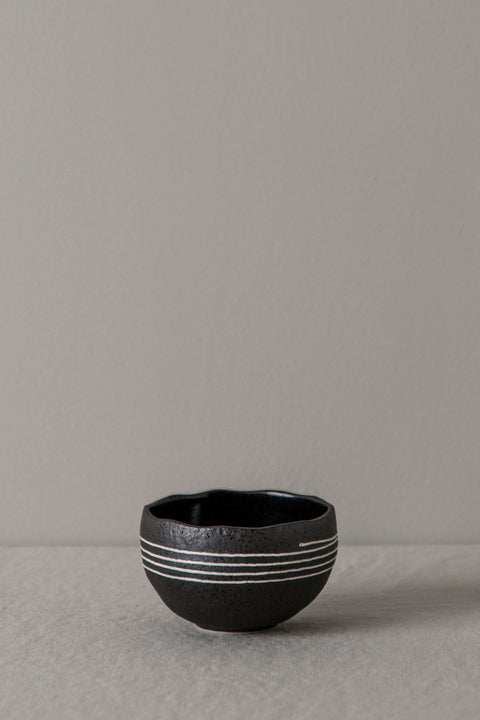 Skål - Japansk Keramikk Brown Stripe